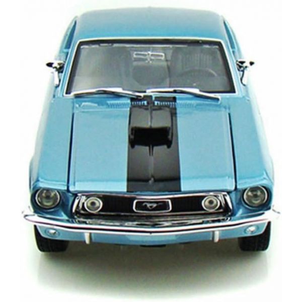 Maisto 1:18 스케일 메탈릭 블루 1968 포드 Mustang GT Cobra Jet