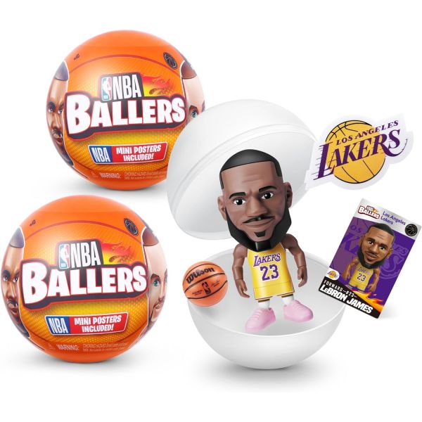 5 Surprise NBA Ballers 시리즈 1 2 Pack Toy Mystery Capsule Figurine by ZURU