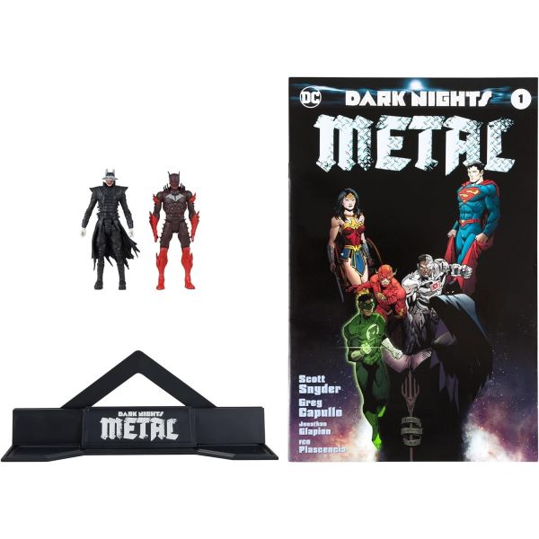 DC Direct Page Punchers Batman who Laughs &amp; Red Death 2Pack Dark Nights Metal 1