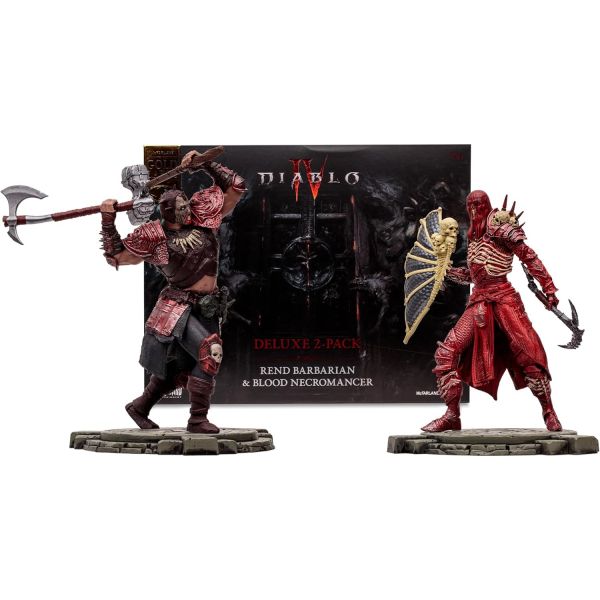 맥팔레인 Toys Diablo IV Rend Barbarian and Blood Nec로맨스r 1:12 스케일 Posed 피규어 2pk Gold 라벨 Amazon 익스클루시브