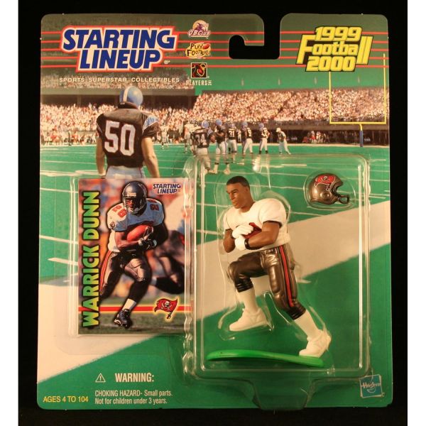 Starting Lineup Warrick Dunn Tampa Bay Buccaneers 19992000 NFL 액션 피규어 &amp; 익스클루시브 NFL 컬렉션 Trading Card