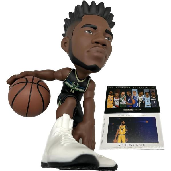 NBA SmallStars Giannis Antetokounmpo 2022 Bucks Black 34 Jersey 6 컬렉션 Figurine &amp; 스페셜 에디션 Mini Print