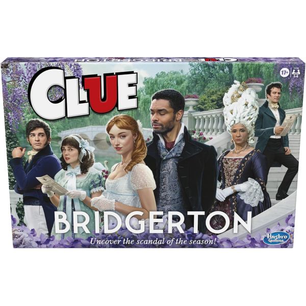 Clue: Bridgerton Edition-Board Game for Age 17 + Bridgerton Fans for 3-6 Player용 게임 넷플릭스에서 Shondaland의 오리지널 시리즈에서 영감을 받았습니다 / Hasbro Gaming