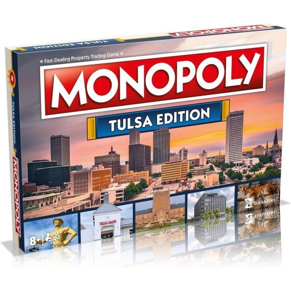 털사 모노폴리 패밀리 보드 게임 2~6명의 플레이어 8세 이상의 성인 및 어린이를 위한 성공을 위한 구매 판매 및 거래 / MONOPOLY